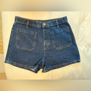 Chelsea & Violet Dark Blue Denim Shorts